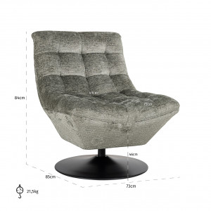 JADE design fotel - fehér/zöld/beige