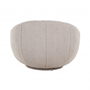 VALENTINA design forgófotel - taupe/fehér