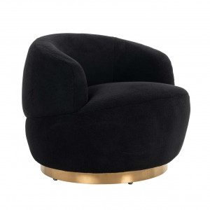 TEDDY design fotel - fekete/fehér