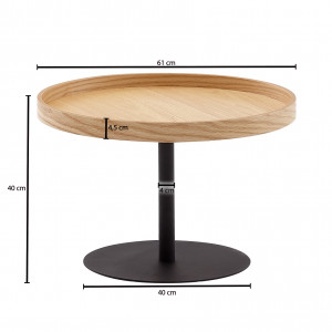 LOUIS modern dohányzóasztal - 61cm