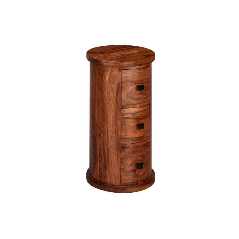 TELENDRA rózsafa fiókos tároló - 65/85cm