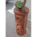 TELENDRA rózsafa fiókos tároló - 65/85cm