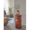 TELENDRA rózsafa fiókos tároló - 65/85cm