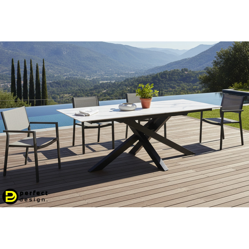 MILONE exkluzív kültéri étkezőasztal - 205cm