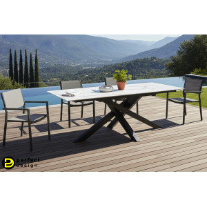 MILONE exkluzív kültéri étkezőasztal - 205cm Étkezőasztalok
