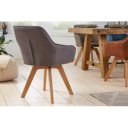 LIVORNO design forgatható szék - vintage szürke