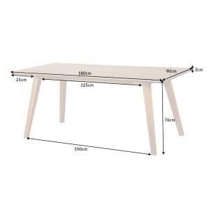 BALI modern akác kültéri asztal - 180cm