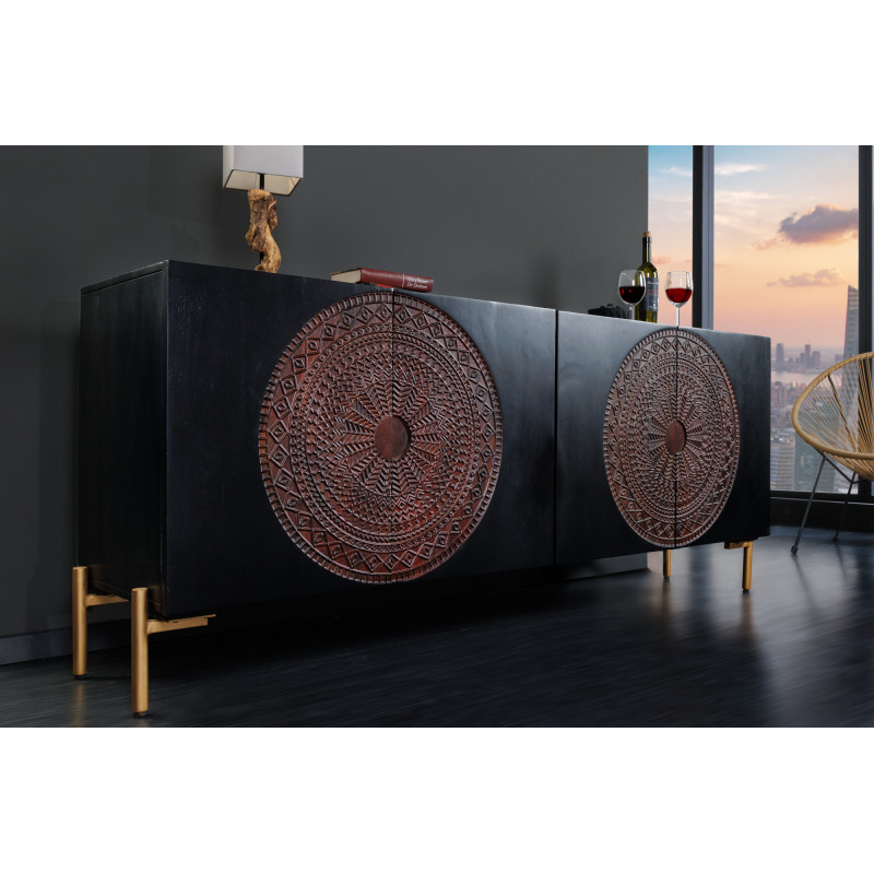 MANDALA exkluzív mangófa komód - 160cm