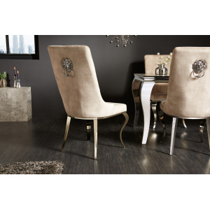 MODERN BAROCK LION luxus szék - beige