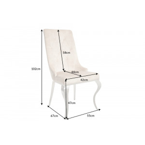 MODERN BAROCK LION luxus szék - beige