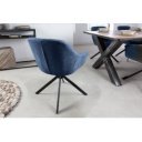 PAPILLON design forgatható szék - kék