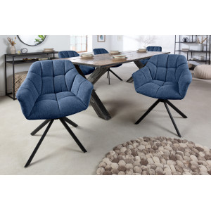 PAPILLON design forgatható szék - kék
