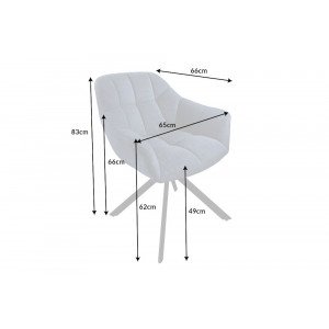 PAPILLON design forgatható szék - kék