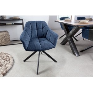 PAPILLON design forgatható szék - kék INVICTA