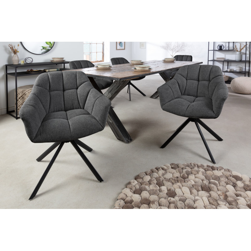 PAPILLON design forgatható szék - antracit
