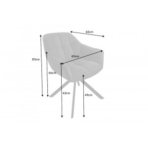 PAPILLON design forgatható szék - antracit