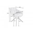 PAPILLON design forgatható szék - világosszürke