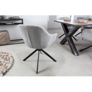 PAPILLON design forgatható szék - világosszürke