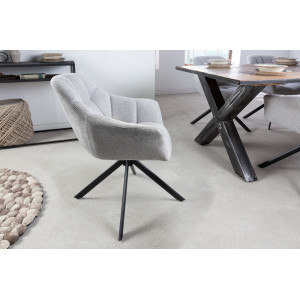 PAPILLON design forgatható szék - világosszürke