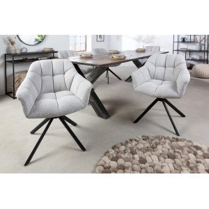 PAPILLON design forgatható szék - világosszürke
