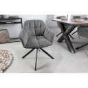 PAPILLON design forgatható szék - szürke