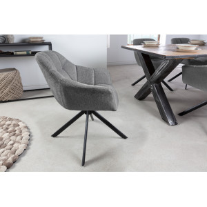 PAPILLON design forgatható szék - szürke