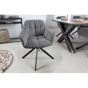 PAPILLON design forgatható szék - szürke