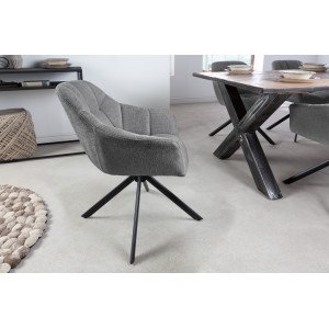 PAPILLON design forgatható szék - szürke