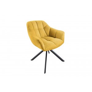 PAPILLON design forgatható szék - sárga