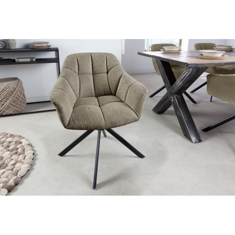 PAPILLON design forgatható szék - barna