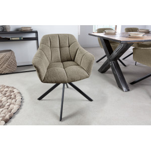 PAPILLON design forgatható szék - barna INVICTA