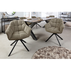 PAPILLON design forgatható szék - barna