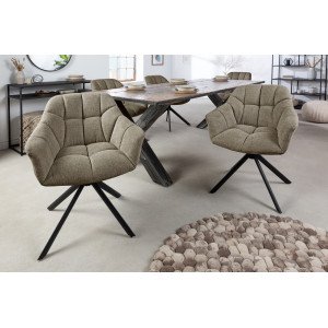PAPILLON design forgatható szék - barna