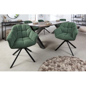 PAPILLON design forgatható szék - zöld
