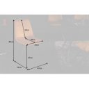 INDIANA design bársony szék - mustár