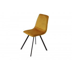 INDIANA design bársony szék - mustár