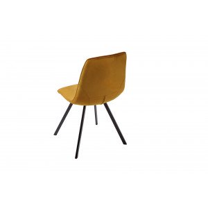 INDIANA design bársony szék - mustár