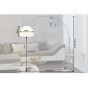 BIG BOW modern állólámpa - narancs - 175-205cm