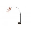 BIG BOW modern állólámpa - réz/fekete - 170-210cm