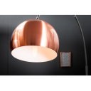 BIG BOW modern állólámpa - réz/fekete - 170-210cm