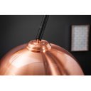 BIG BOW modern állólámpa - réz/fekete - 170-210cm