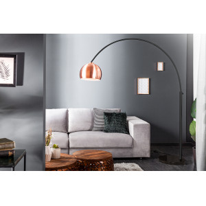 BIG BOW modern állólámpa - réz/fekete - 170-210cm Állólámpák