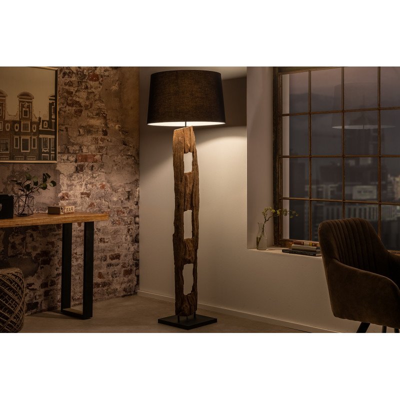 BARRACUDA design állólámpa - 177cm - fekete