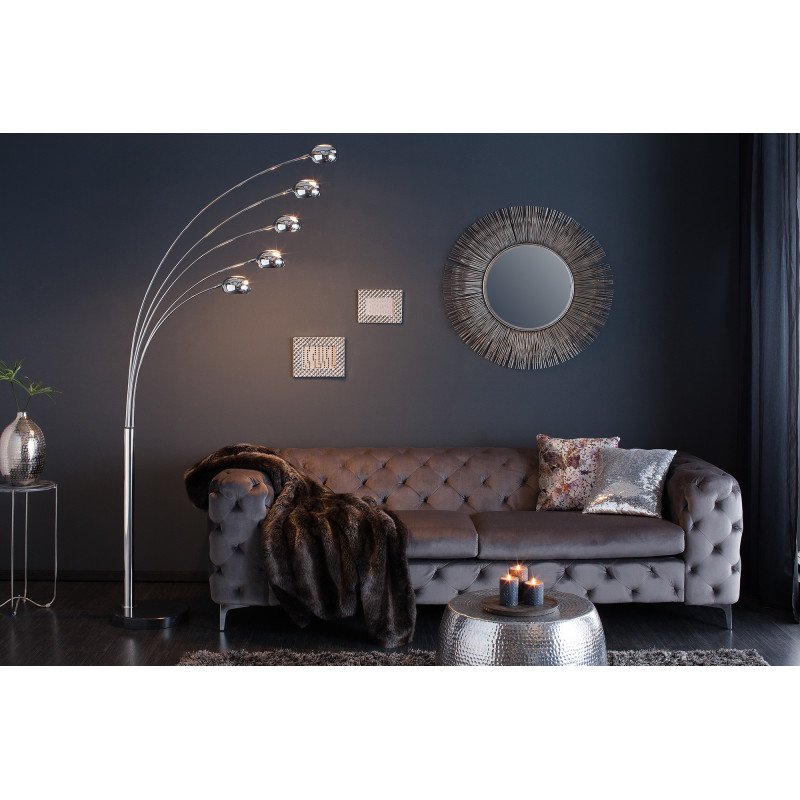 QUINTUS modern állólámpa - króm