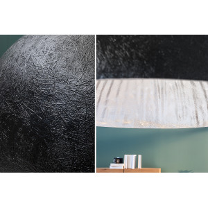 GLOW XL modern függőlámpa - fekete/ezüst