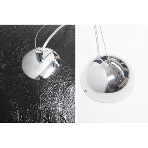GLOW XL modern függőlámpa - fekete/ezüst
