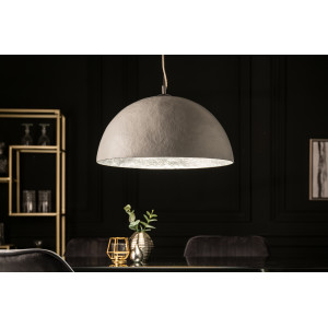 GLOW L modern függőlámpa - fehér/ezüst