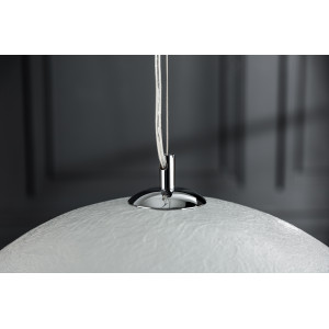 GLOW L modern függőlámpa - fehér/ezüst