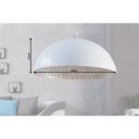 GLOW L modern függőlámpa - fehér/ezüst