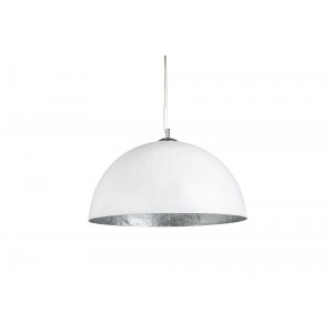 GLOW L modern függőlámpa - fehér/ezüst